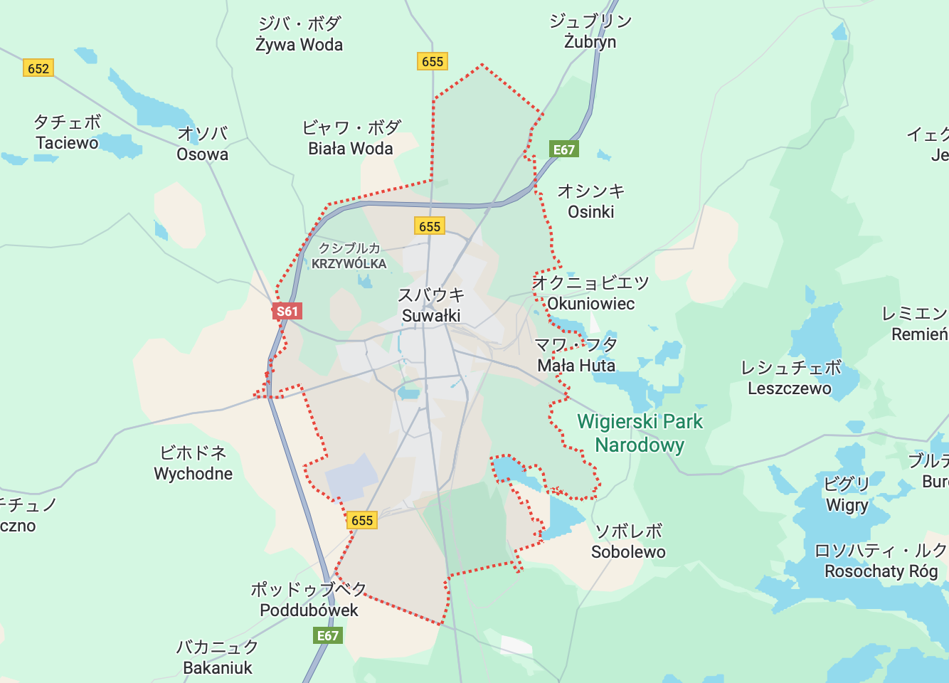 スヴァウキ回廊の地図2